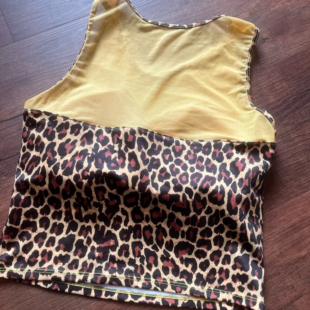Leopard Print Kortni Jeane Swim Top - Picture 4 of 5